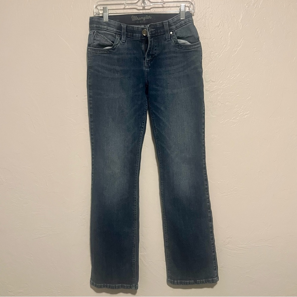 Womens Jeans Wrangler Q Baby Ultimate Riding Jean Wash Medium 3x 32 Size 27 x 32